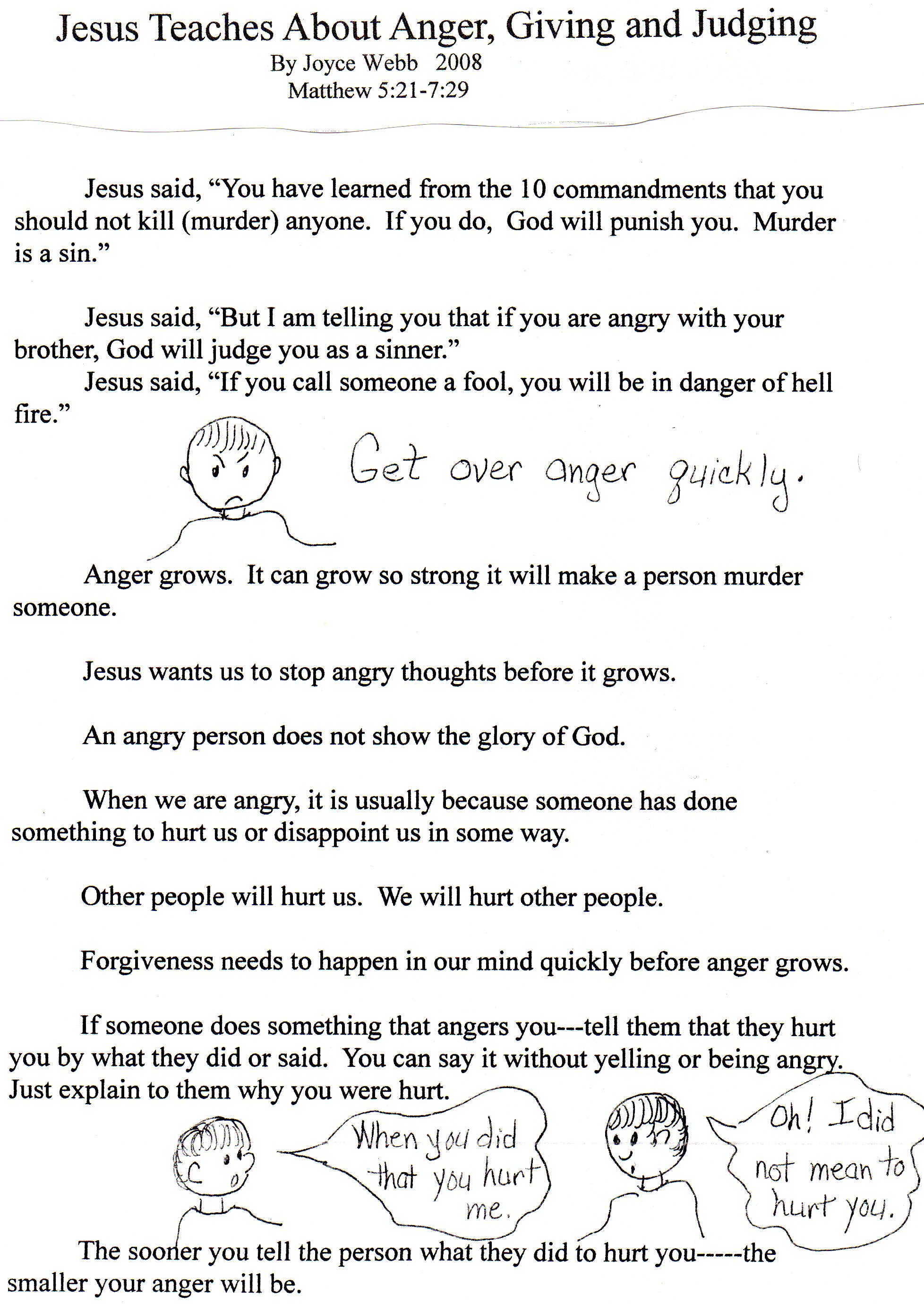 Bible Lesson On Anger Bible Lesson On Anger